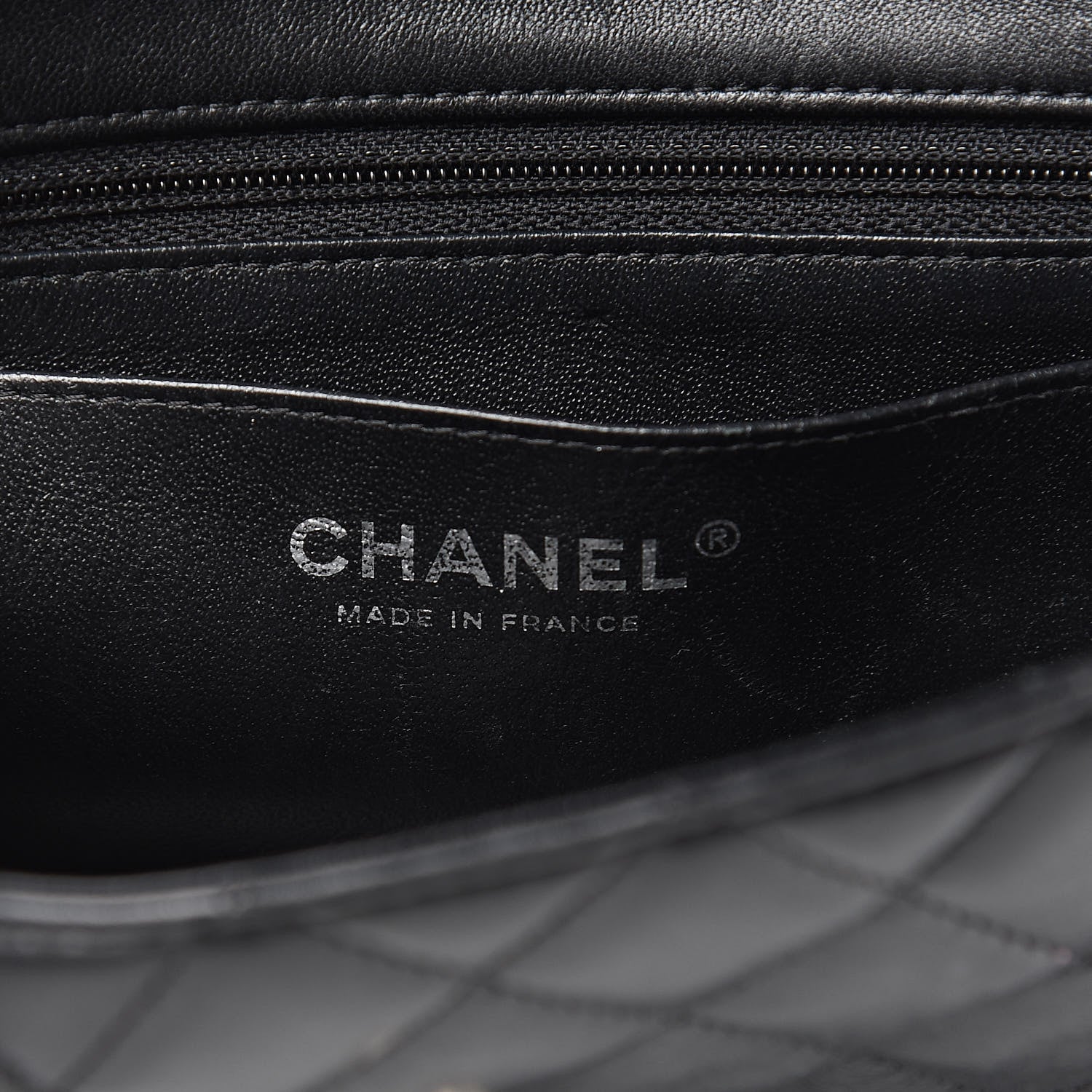 Chanel Lambskin Quilted Mini Rectangular Flap Black 6 of 16