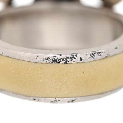 Chanel Enamel Crystal CC Ring 52/6 Silver 5 of 5