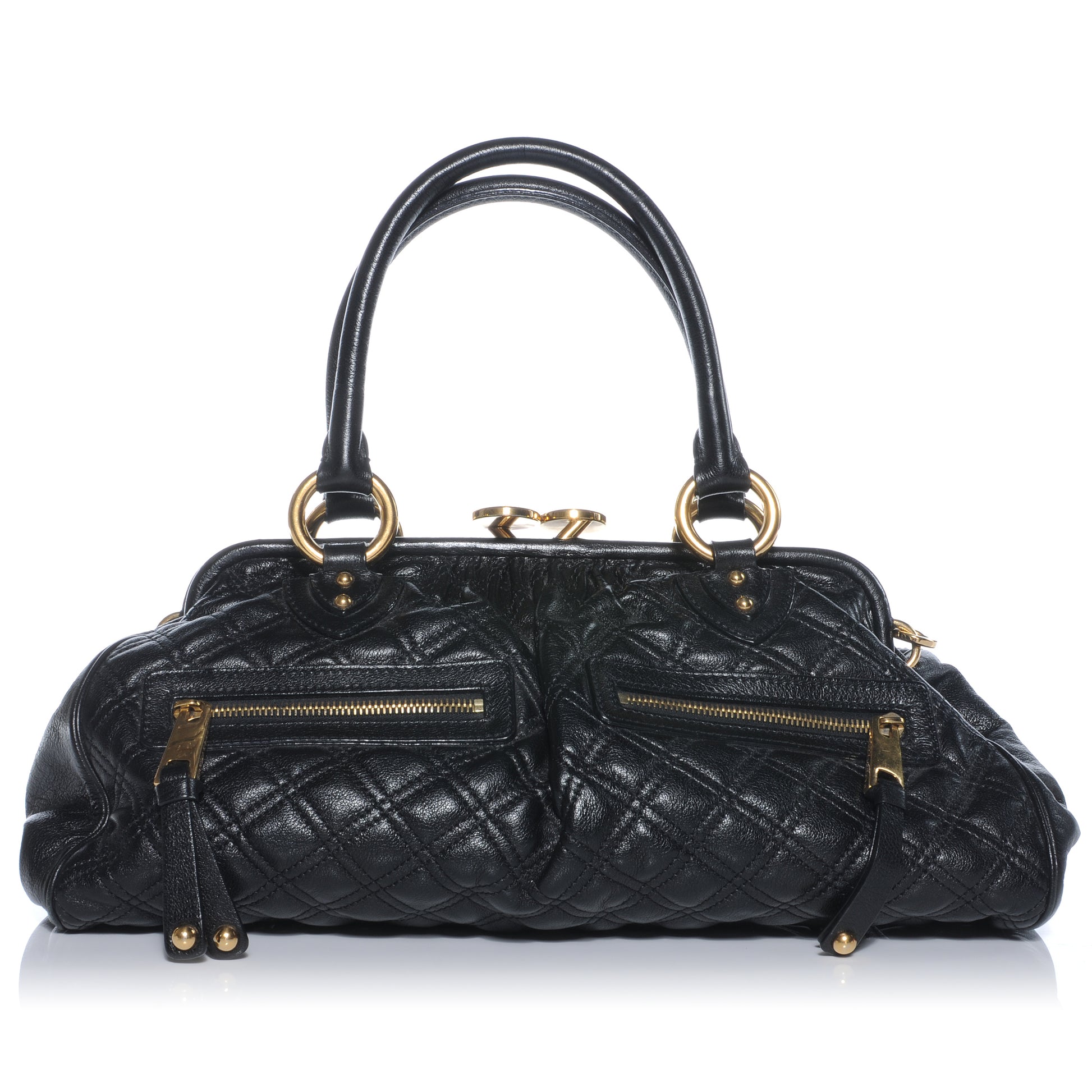 Marc Jacobs Quilted Leather East West Stam Bag Black 1 of 7