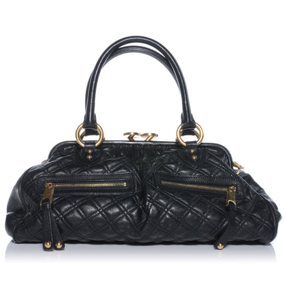 Marc Jacobs Quilted Leather East West Stam Bag Black 1 of 7