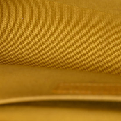 Chanel Calfskin Chevron Embroidered Medium Flap Yellow 26 of 27