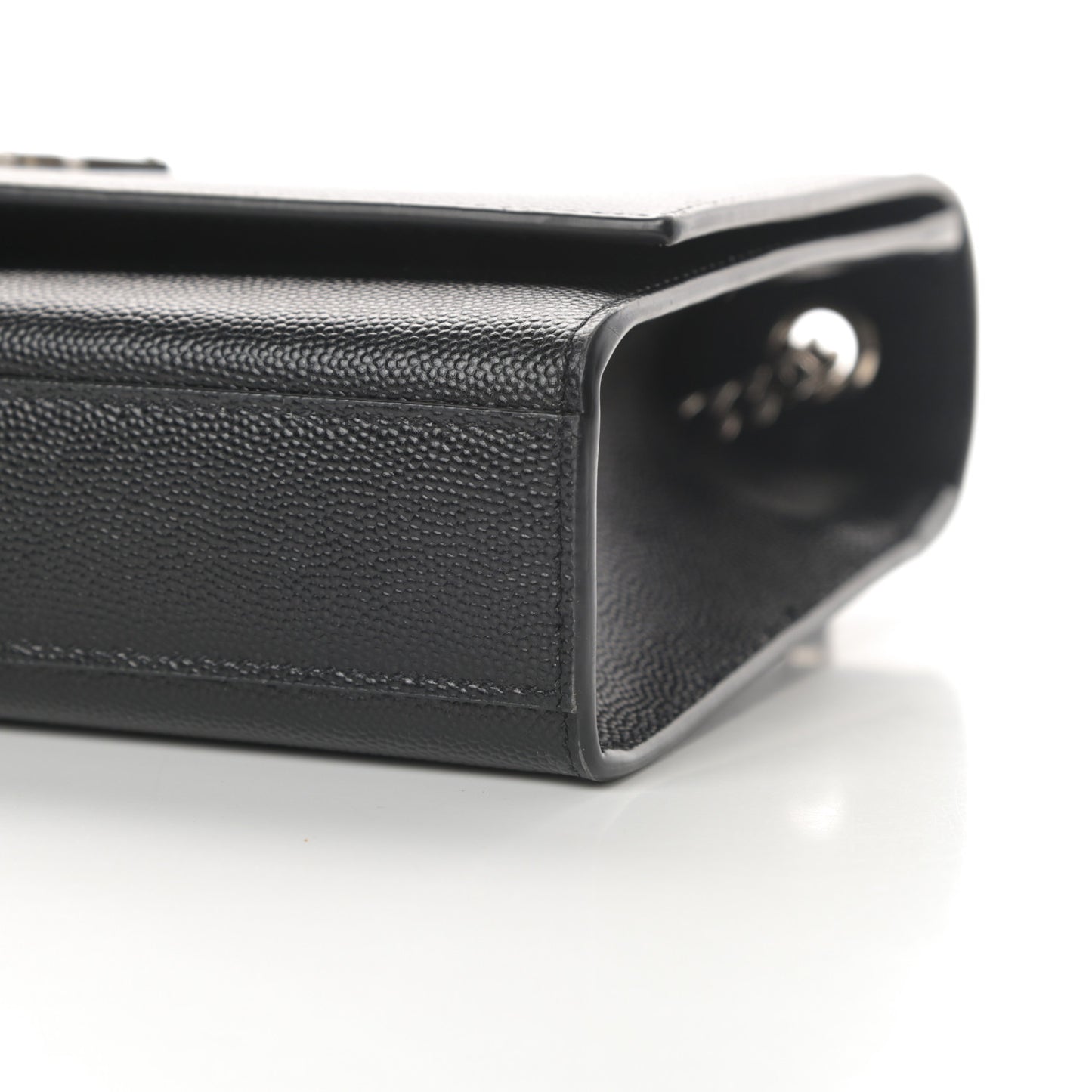 Grain De Poudre Medium Classic Monogram Kate Satchel Black