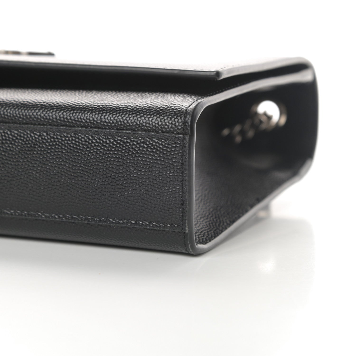 Saint Laurent Grain De Poudre Medium Classic Monogram Kate Satchel Black 10 of 12