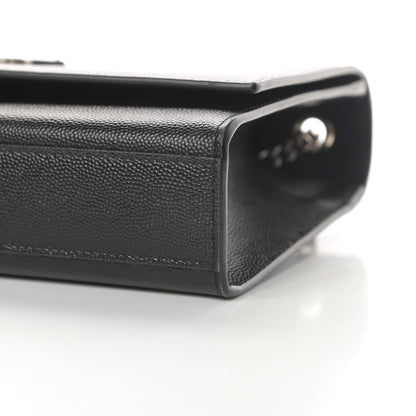 Saint Laurent Grain De Poudre Medium Classic Monogram Kate Satchel Black 10 of 12