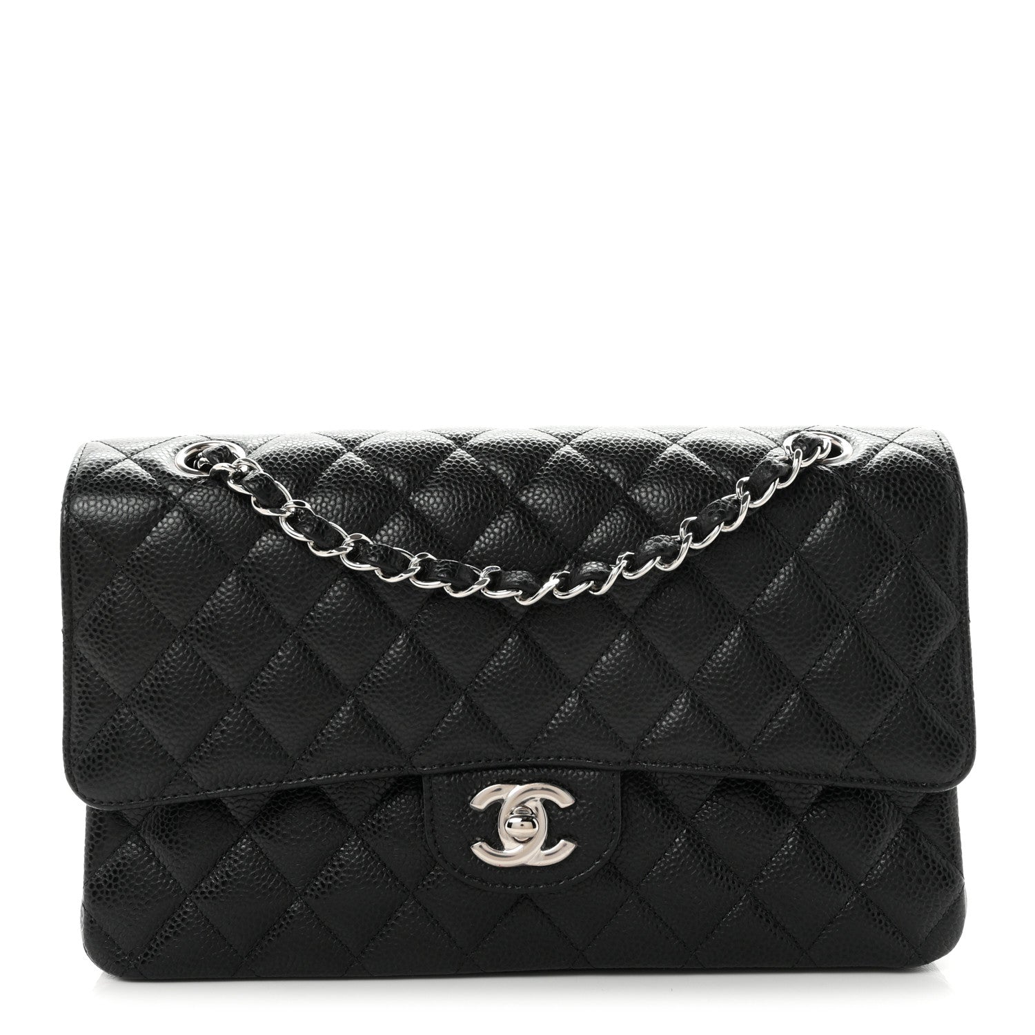 Chanel Caviar Quilted Medium Double Flap Black 1 of 11