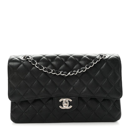 Chanel Caviar Quilted Medium Double Flap Black 1 of 11