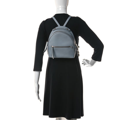 Fendi Vitello Dolce Crystal Flowerland Croc Tail Mini Backpack Grey 2 of 13