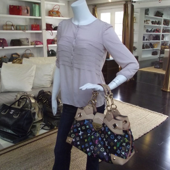 Louis Vuitton Monogram Multicolor Ursula Black 2 of 10