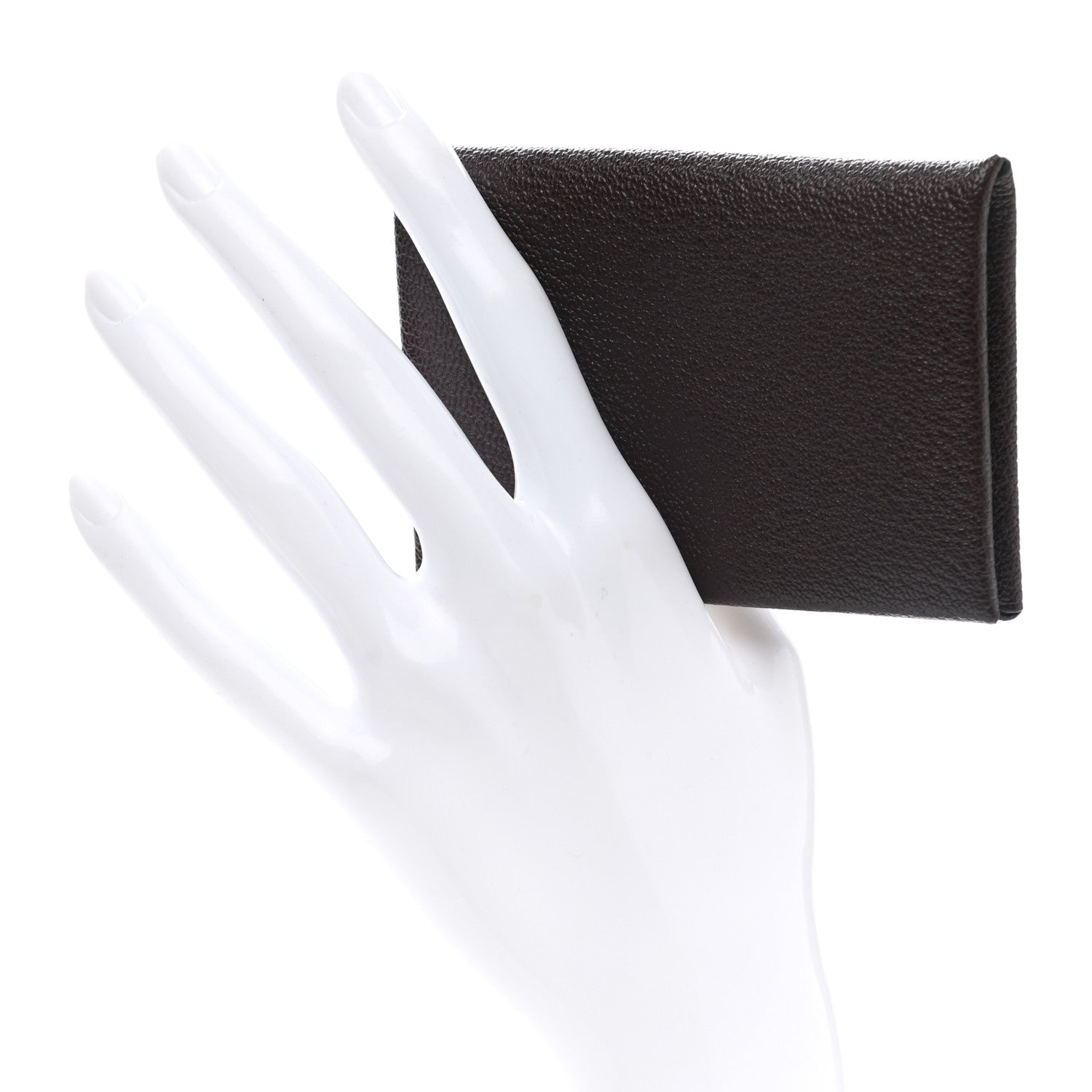 Hermes Chevre Chandra Verso Calvi Card Case Black Saphir 2 of 7