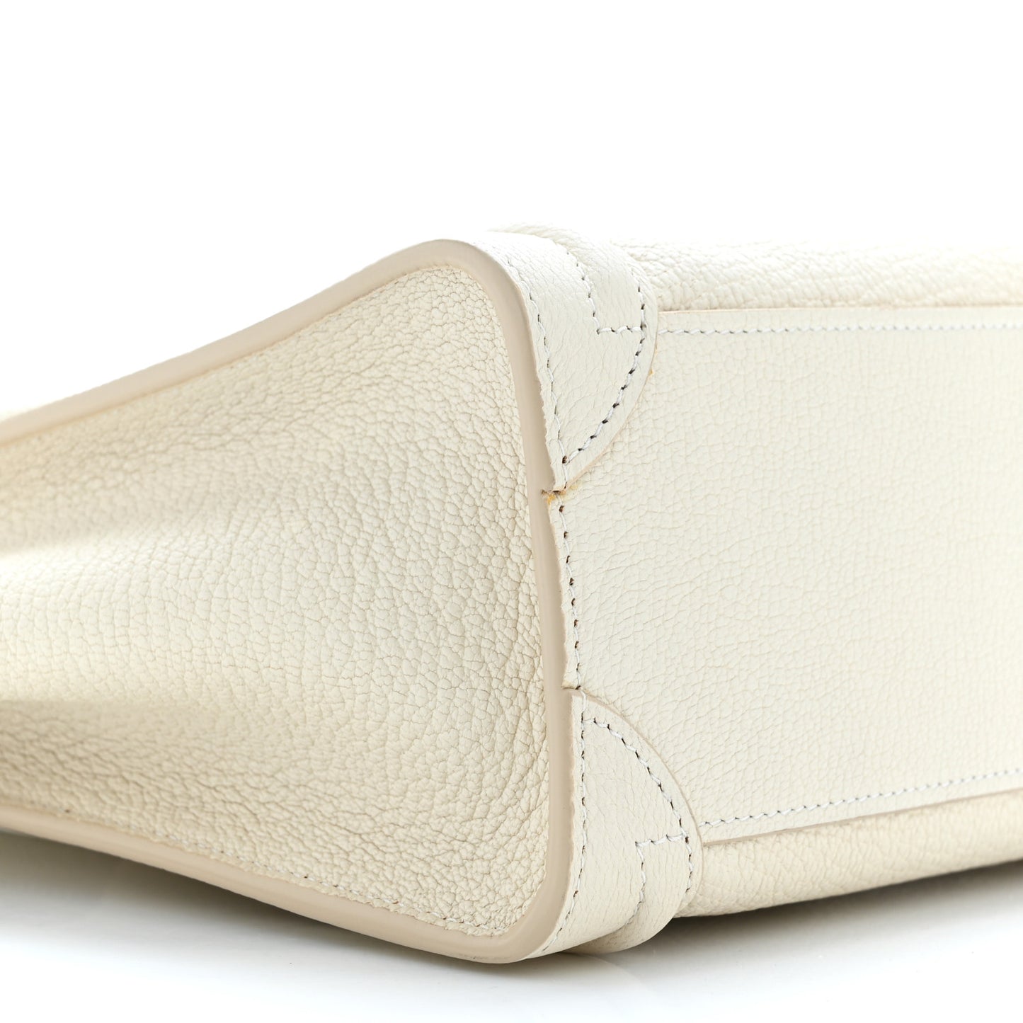 Goatskin Nano Luggage White