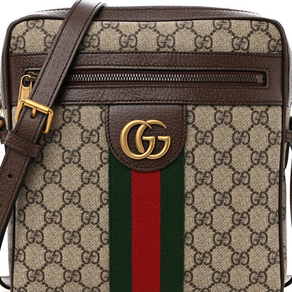 Gucci GG Supreme Monogram Web Small Ophidia Messenger Bag Brown 7 of 9