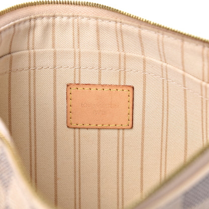 Louis Vuitton Damier Azur Neverfull MM GM Pochette 5 of 10
