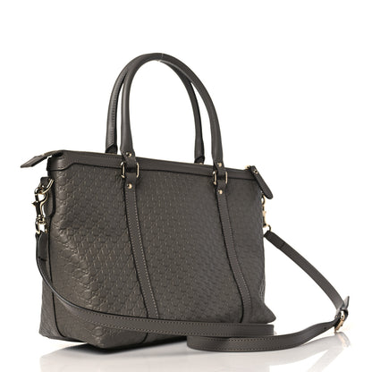 Gucci Soft Microguccissima Small Zippered Satchel Loess 3 of 9