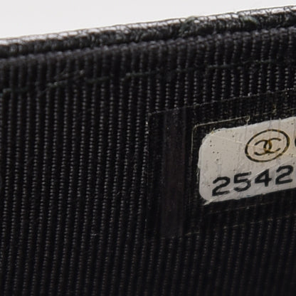 Chanel Lambskin Quilted CC Box Wallet On Chain WOC Black 10 of 11