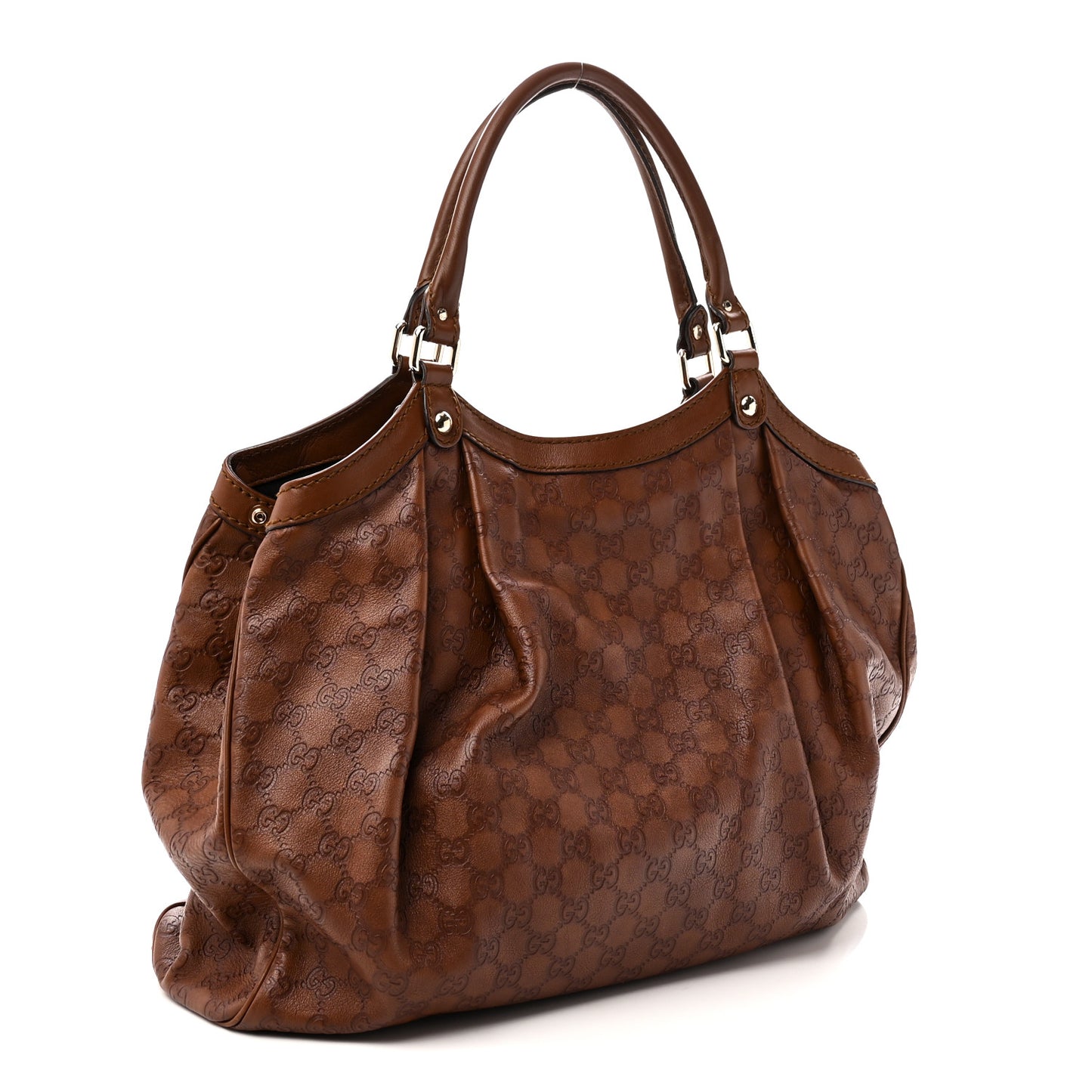 Guccissima Signature Large Sukey Tote Brown