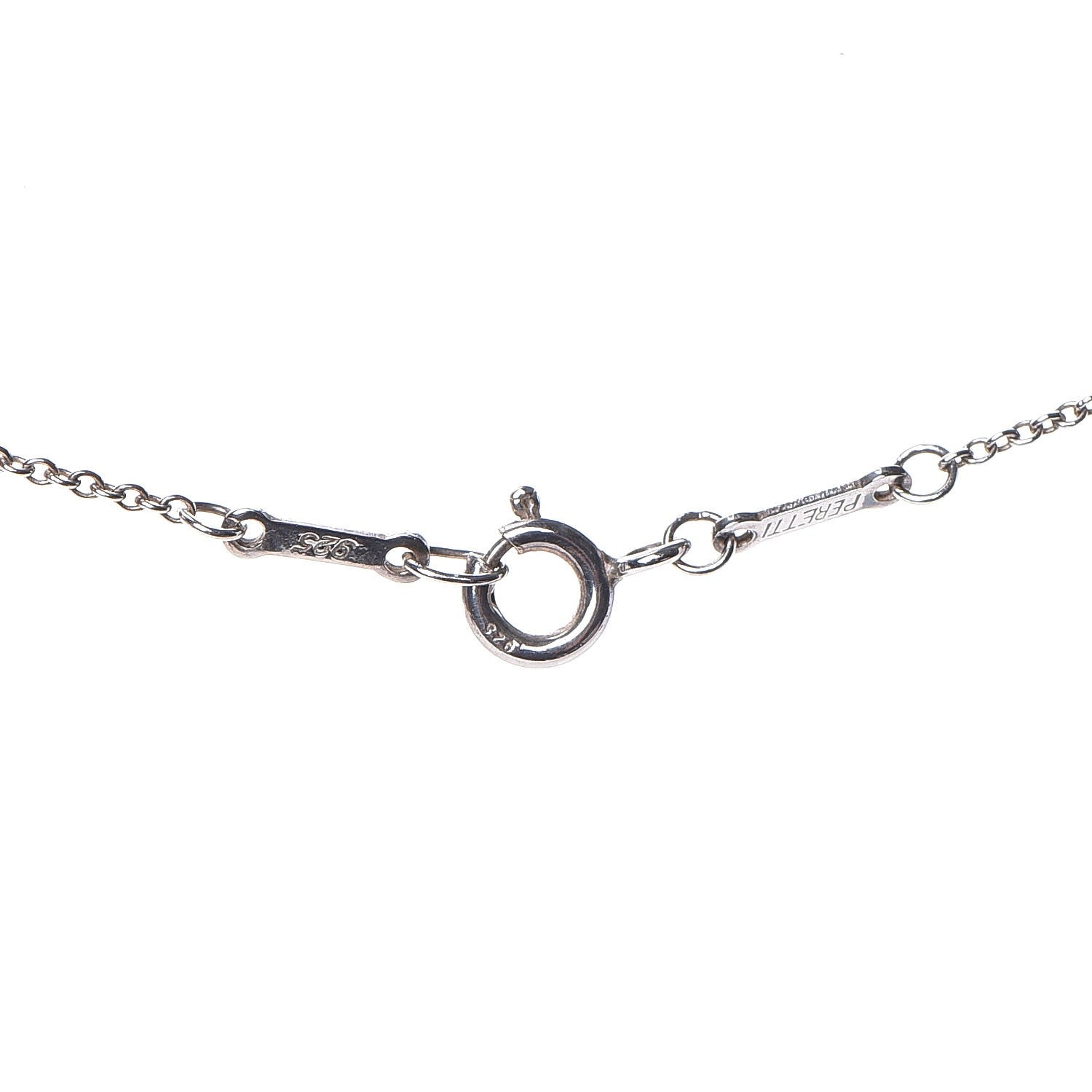 Tiffany Sterling Silver Elsa Peretti Letter "R" Pendant Necklace 4 of 7