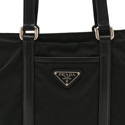 Prada Tessuto Nylon Saffiano Tote Black 8 of 10