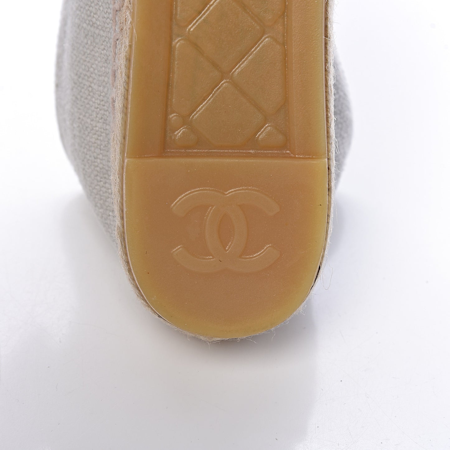 Linen CC Espadrilles 36 Beige Black