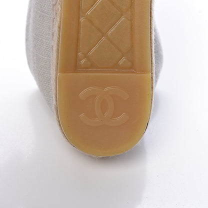 Chanel Linen CC Espadrilles 36 Beige Black 8 of 11
