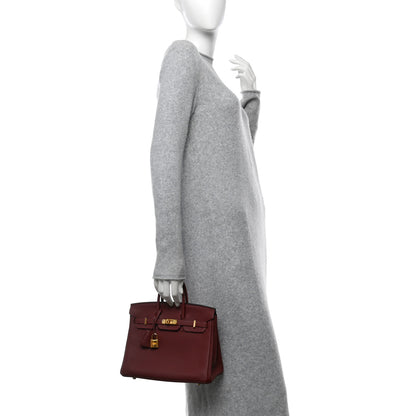 Hermes Togo Birkin 25 Rouge H 2 of 11