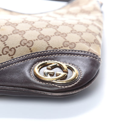 Gucci Monogram Medium New Britt Hobo Dark Brown 11 of 13