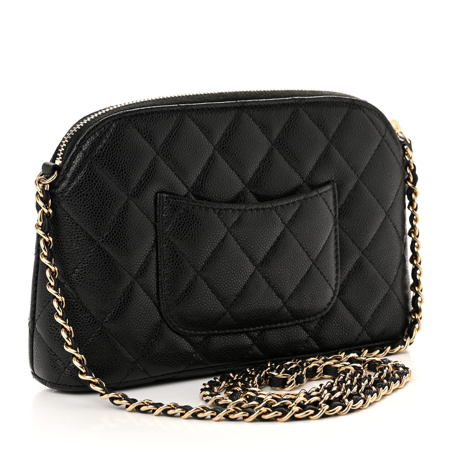 Chanel Caviar Quilted Classic Clutch With Chain Black 3 of 11