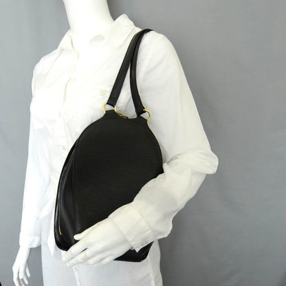 Louis Vuitton Epi Mabillon Backpack Black 2 of 10