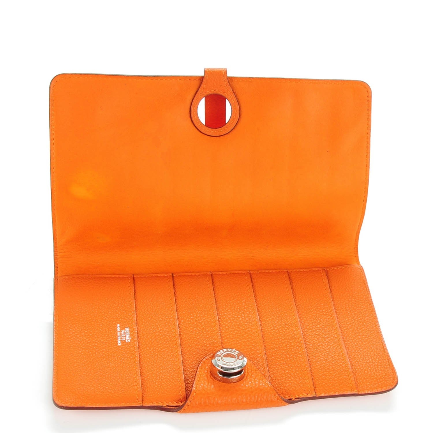 Hermes Togo Dogon Wallet Orange 5 of 8