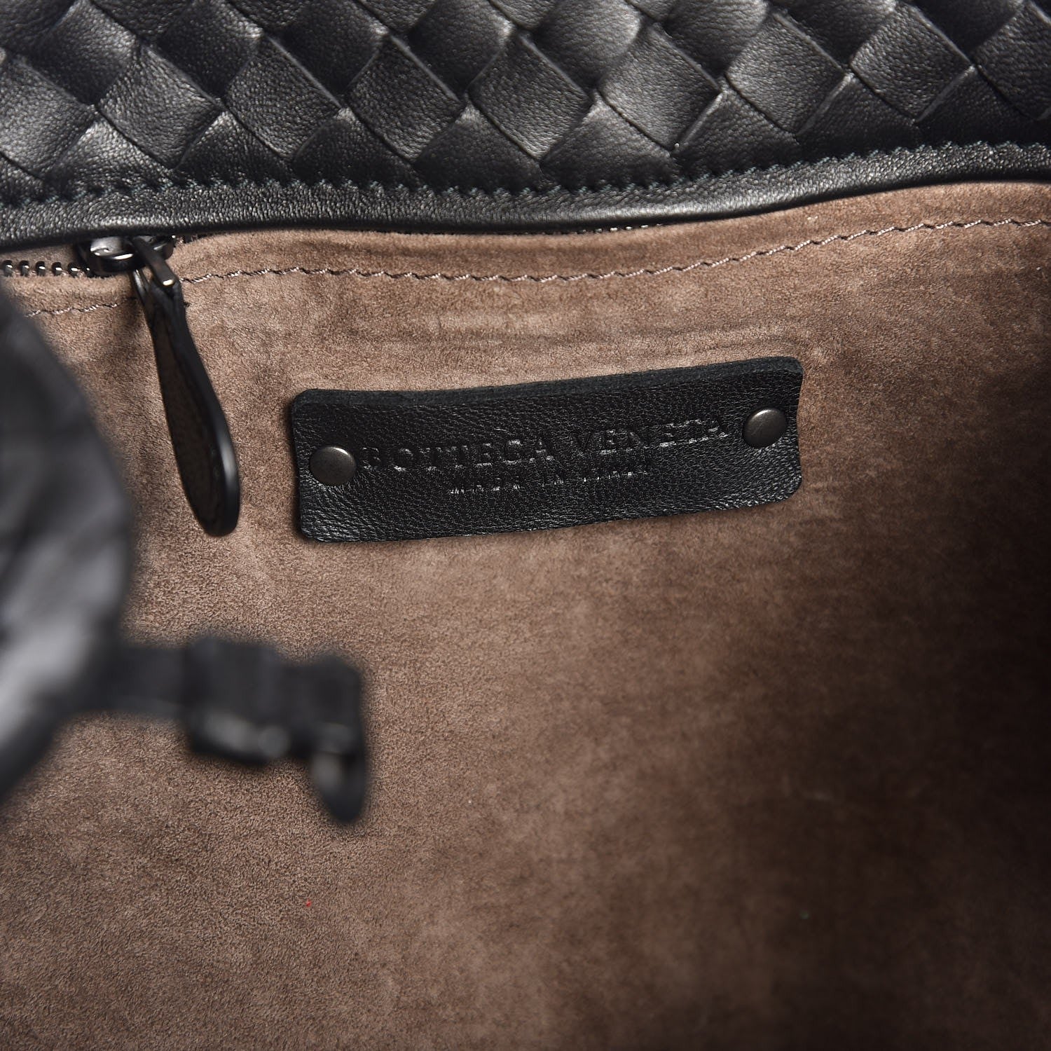 Bottega Veneta BOTTEGA VENETA Nappa Intrecciato Medium Seamless Tote Black 6 of 6