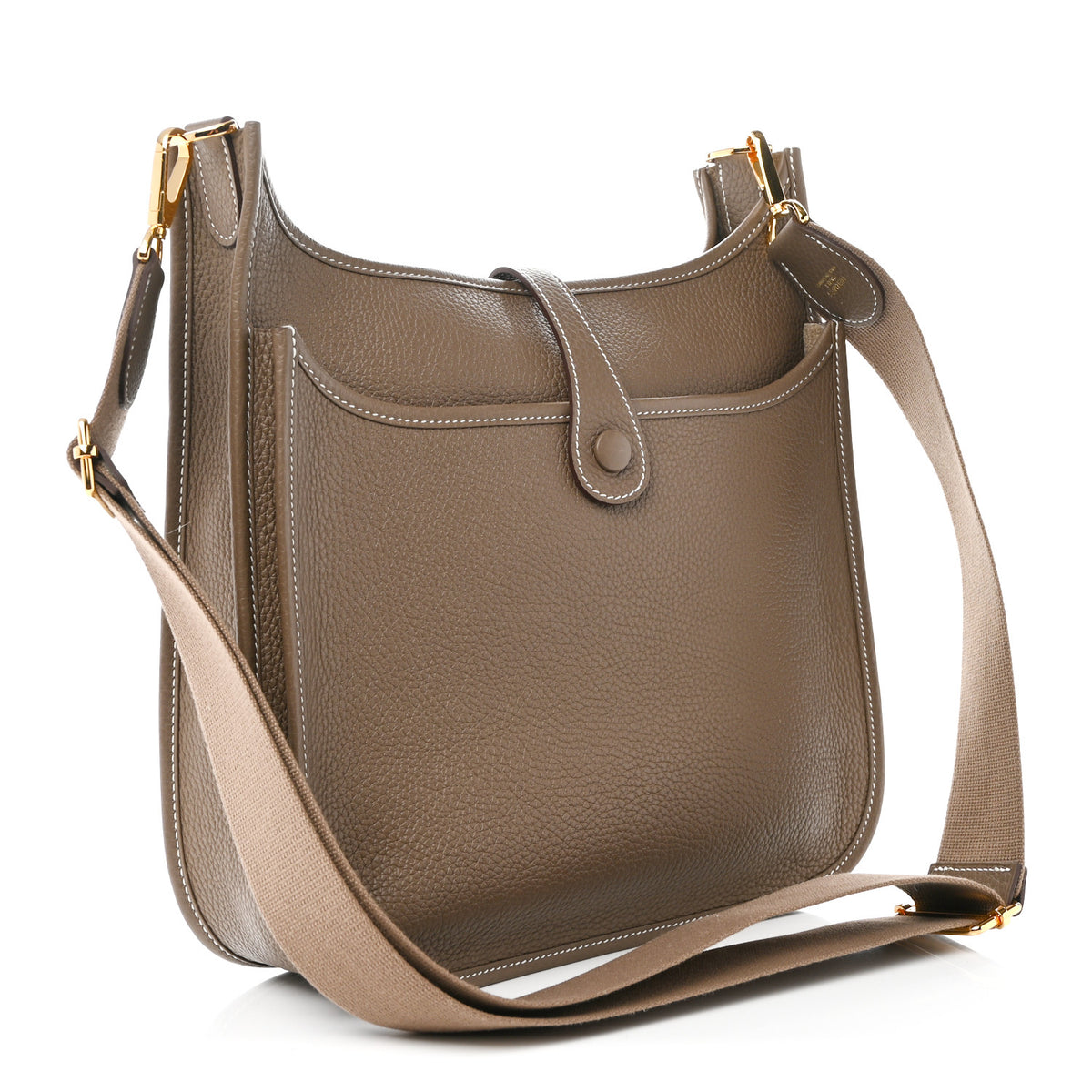 Hermes Taurillon Clemence Evelyne III PM Etoupe 3 of 11