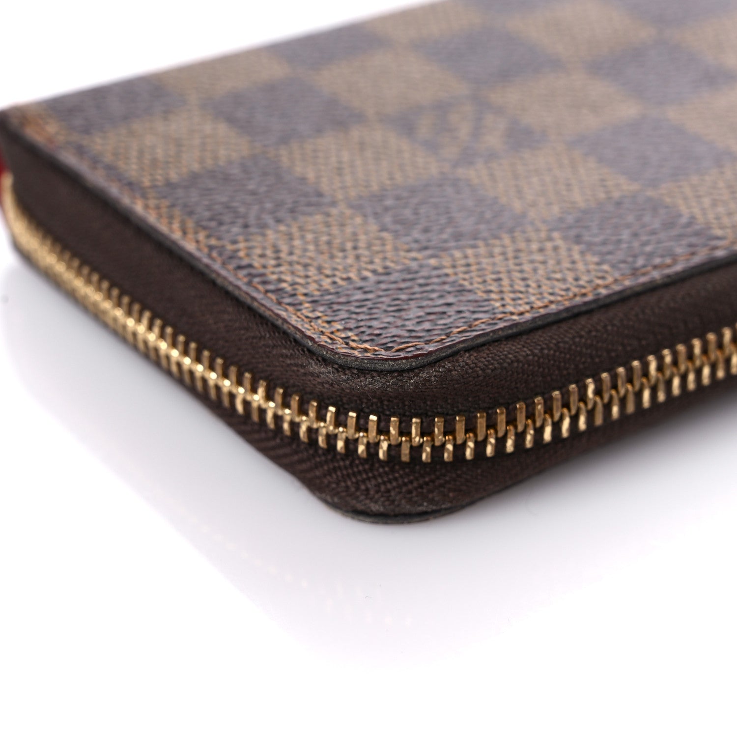 Louis Vuitton Damier Ebene Clemence Wallet Cherry 14 of 19