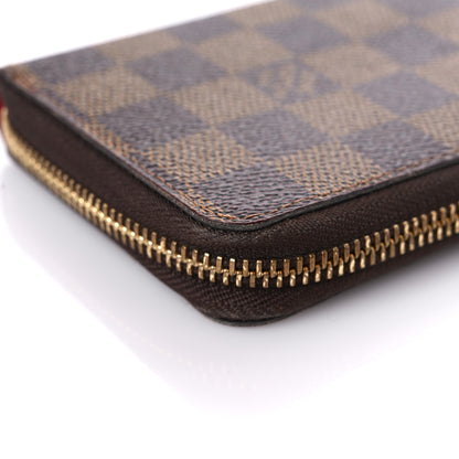 Louis Vuitton Damier Ebene Clemence Wallet Cherry 14 of 19