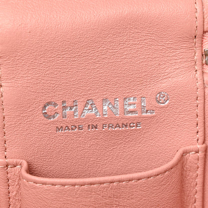 Chanel Lambskin Quilted Top Handle Vanity Case With Chain Light Pink 6 of 10