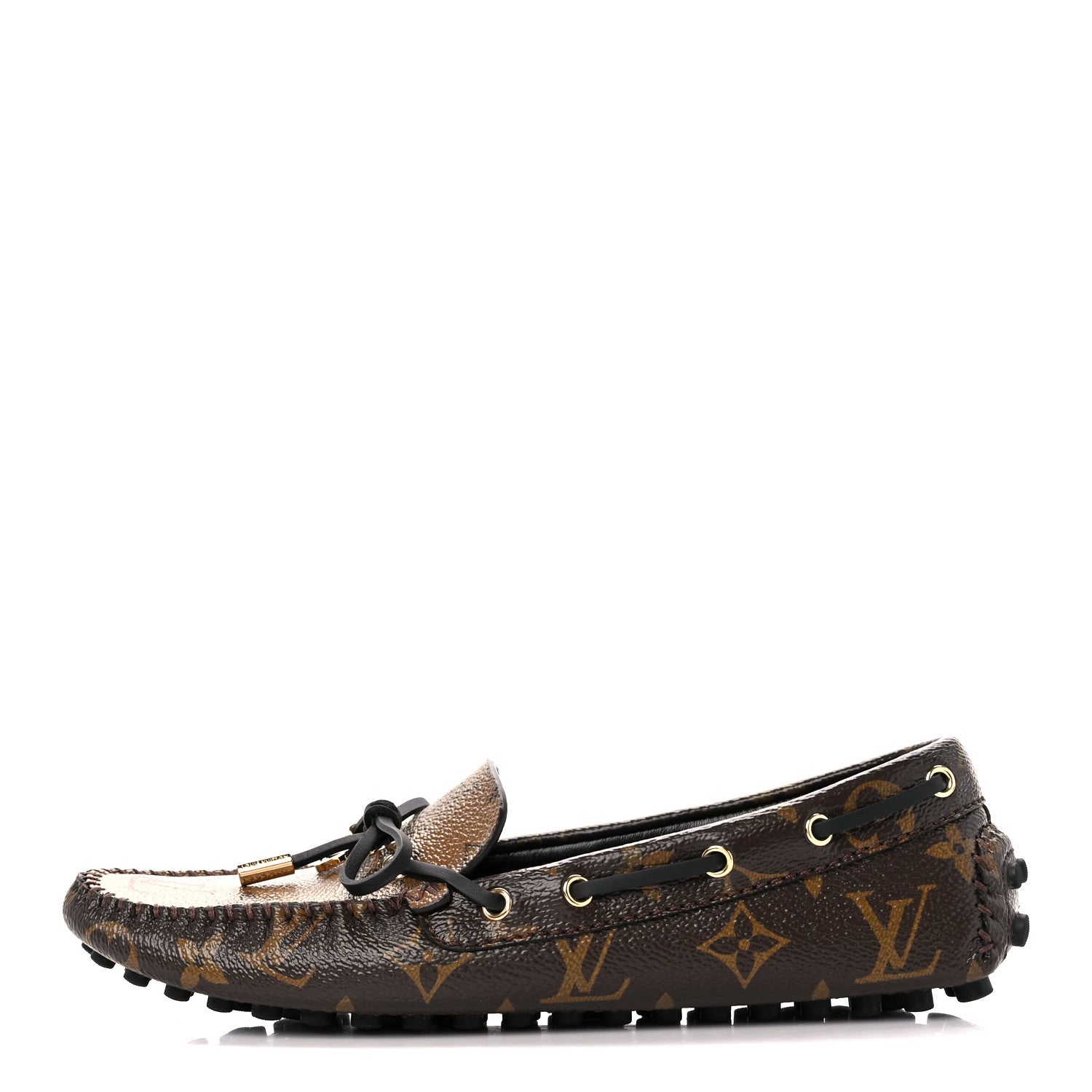Louis Vuitton Patent Reverse Monogram Gloria Loafers 37 1 of 10
