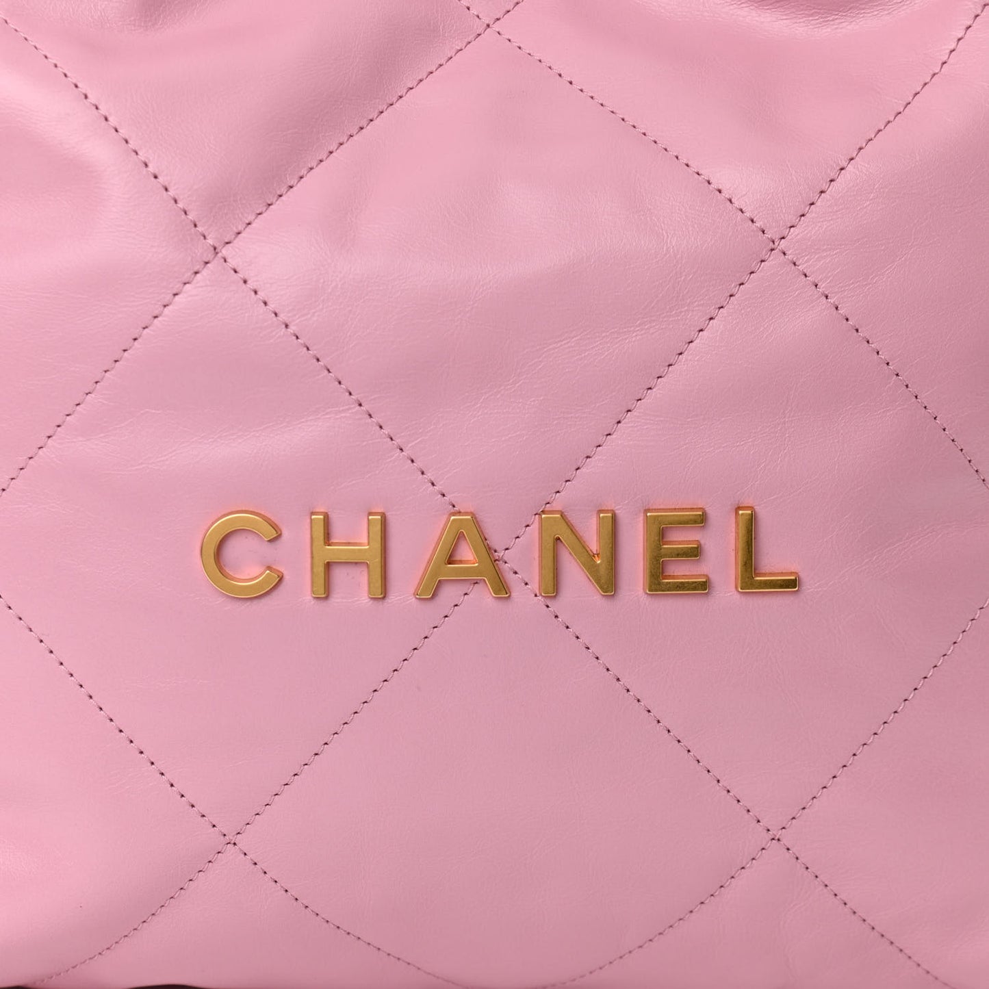 Shiny Calfskin Quilted Small Chanel 22 Pink