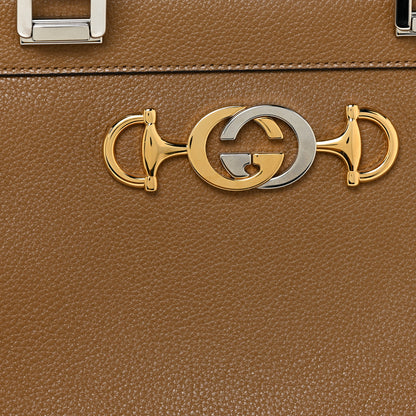 Gucci Grainy Calfskin Medium Zumi Top Handle Bag Friky Taupe 9 of 11