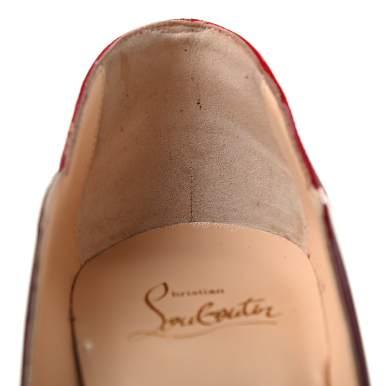 Christian Louboutin Patent Degrade Hot Chick 130 Pumps 38 Black Red 9 of 9