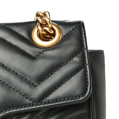 Gucci Calfskin Matelasse Mini GG Marmont Shoulder Bag Black 24 of 24