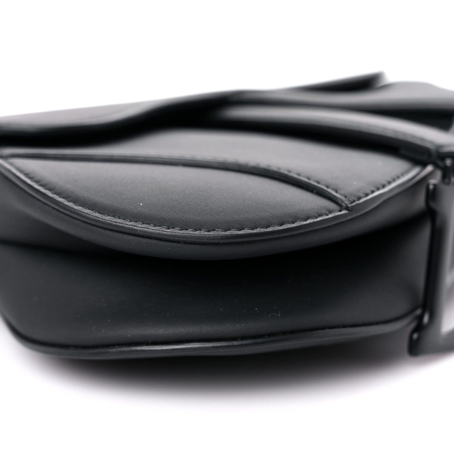 Christian Dior Ultra Matte Calfskin Mini Saddle Bag Black 6 of 8