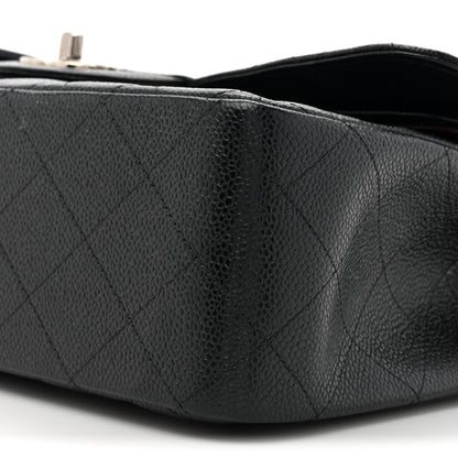 Chanel Caviar Quilted Jumbo Double Flap Black 10 of 12