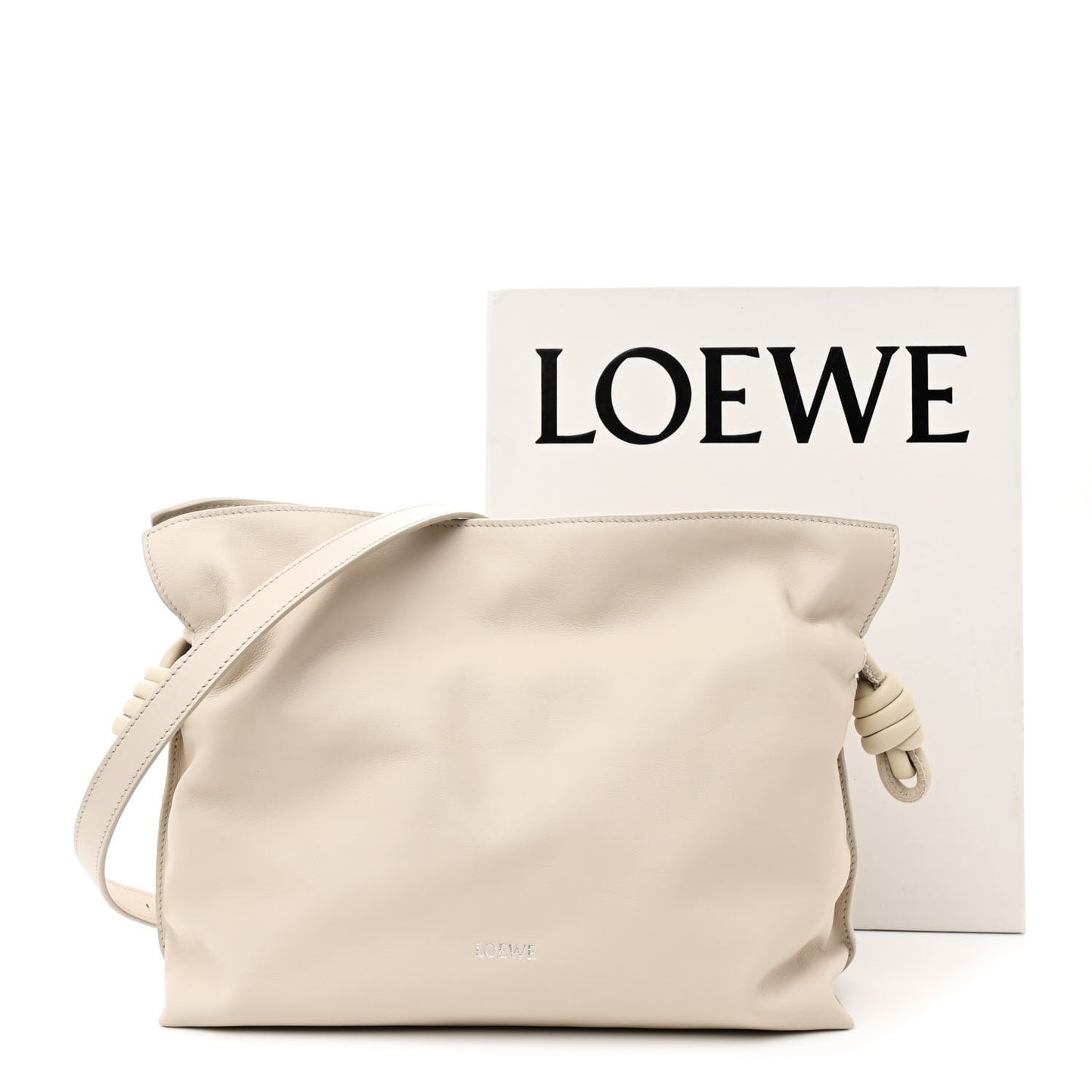Mellow Nappa Medium Flamenco Knot Clutch Sea Salt