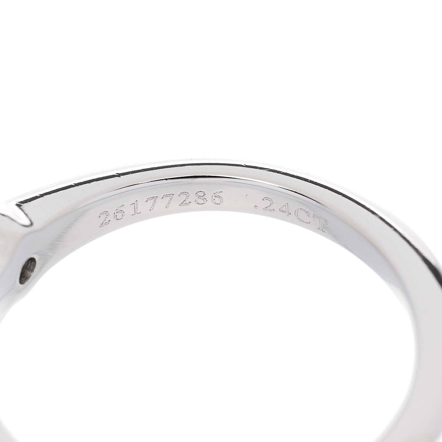 Tiffany Platinum Diamond .24ct Solitaire Engagement Ring 49 5 4 of 6