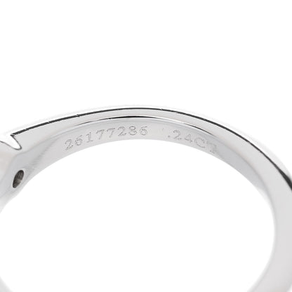 Tiffany Platinum Diamond .24ct Solitaire Engagement Ring 49 5 4 of 6