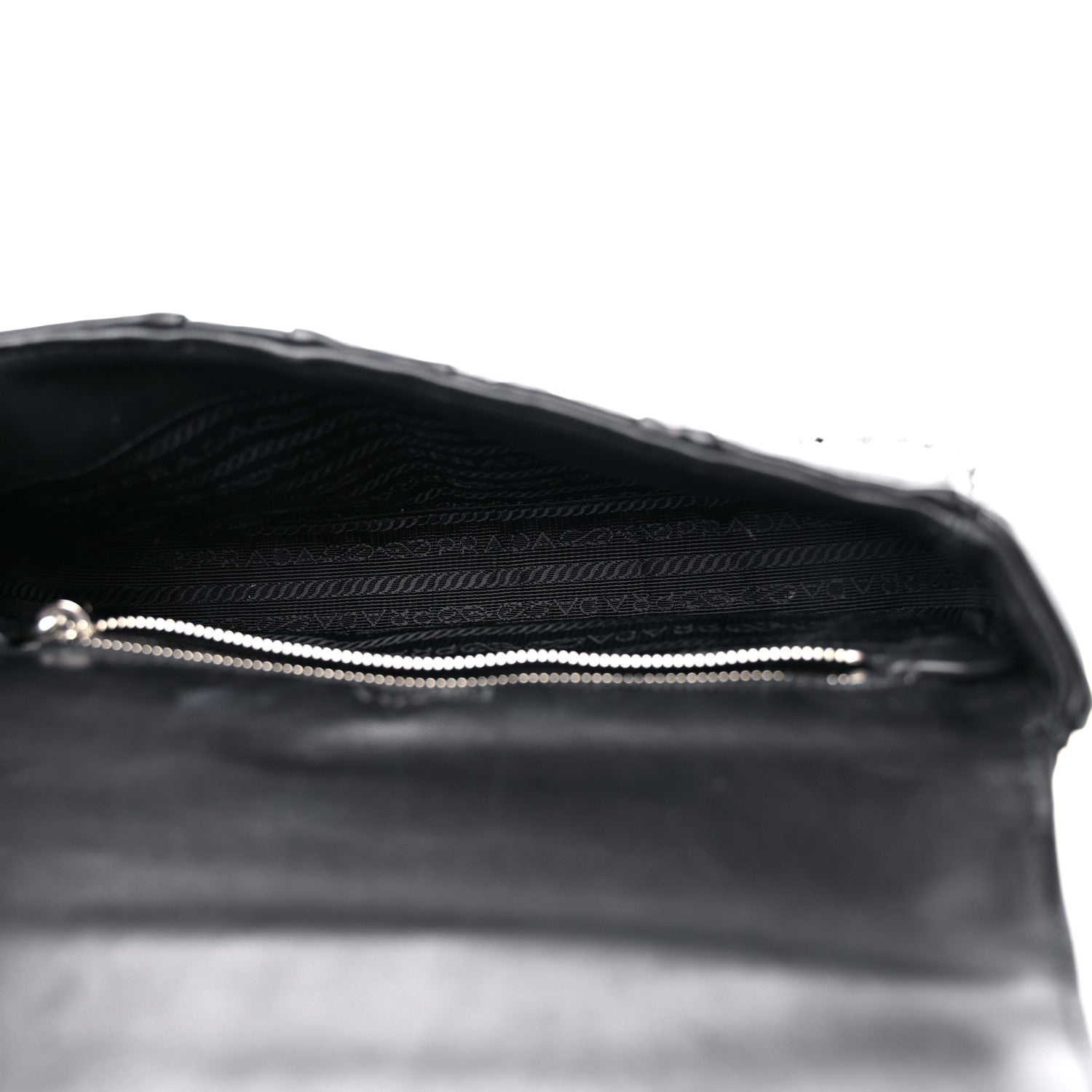 Prada Nappa Gaufre Small Chain Flap Shoulder Bag Black 5 of 16