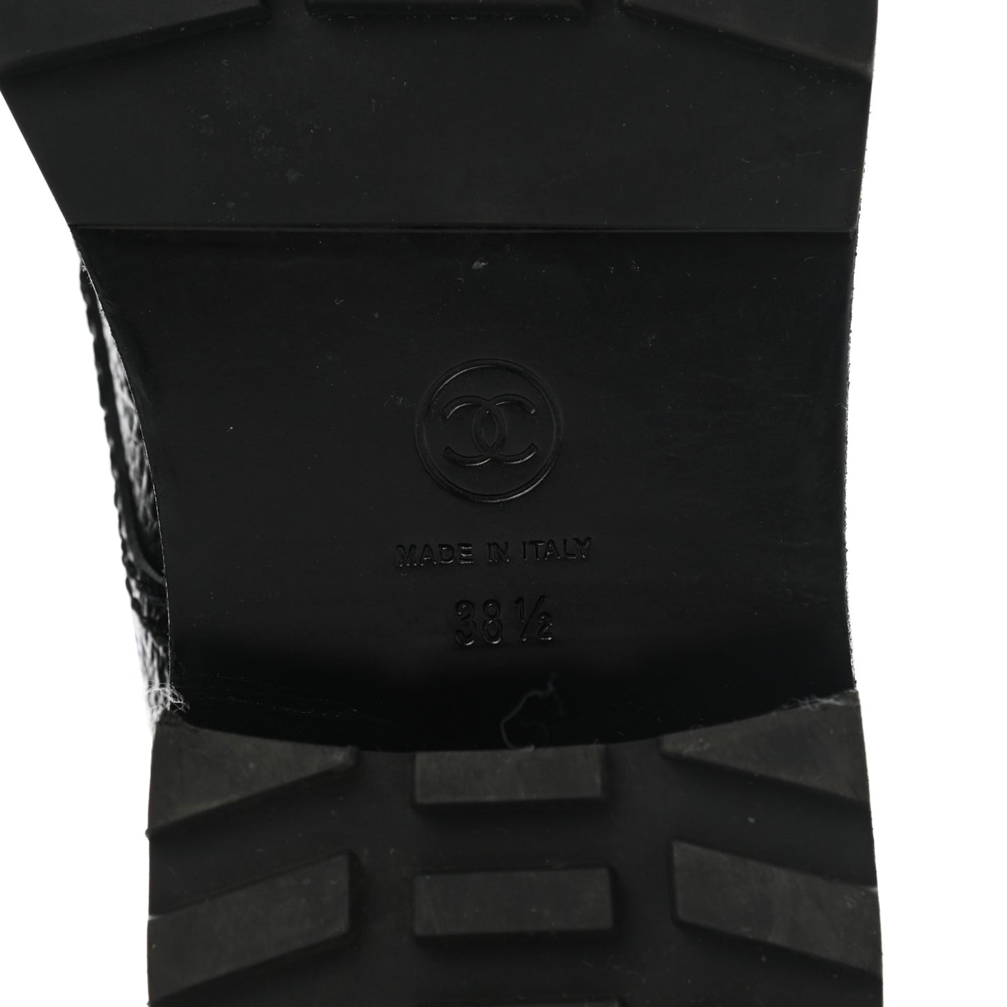 Shiny Calfskin Velvet Pearl Combat Short Boots 38.5 Black