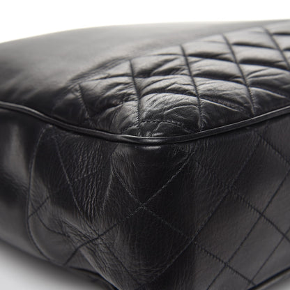 Chanel Lambskin Quilted Large Shoulder Bag Black 10 of 13