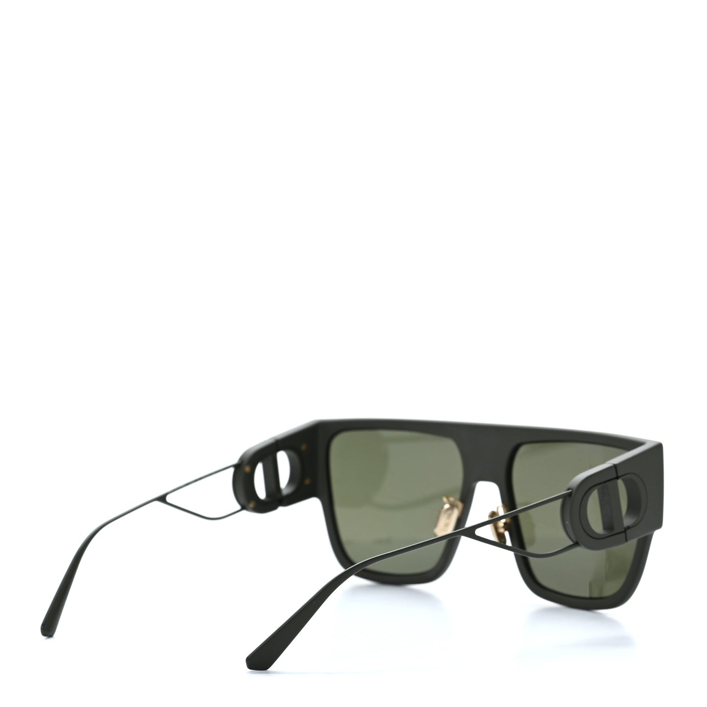 Acetate Square 30 Montaigne Sunglasses Matte Green