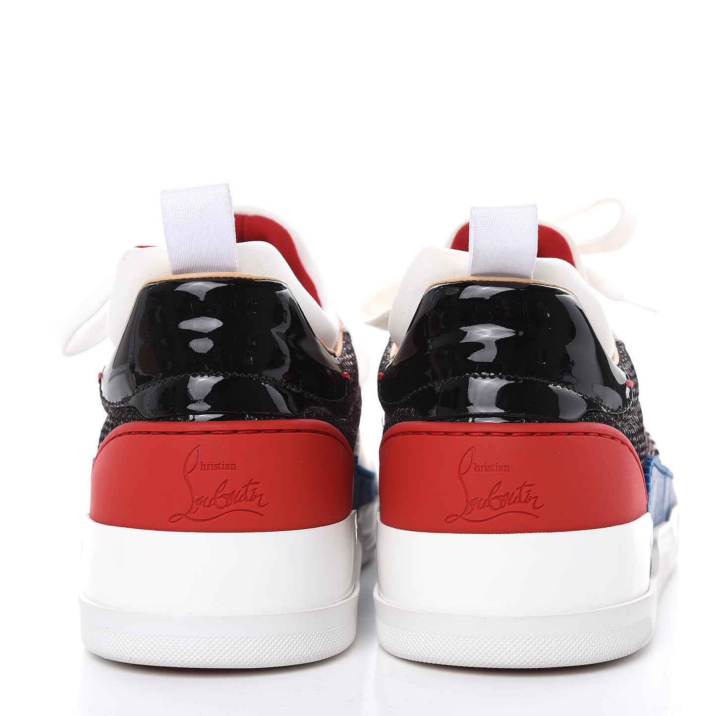 Glitter Patent Calfskin Womens Aurelien Diams GG Flat Sneakers 40.5 Multicolor