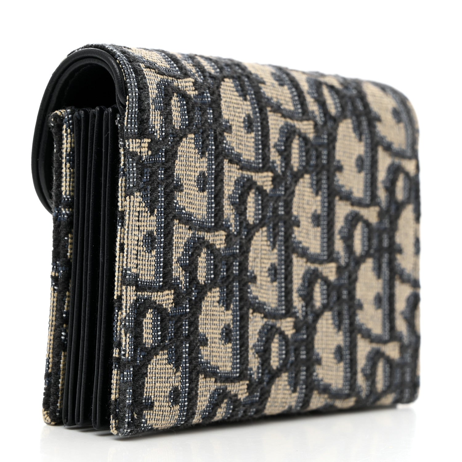 Christian Dior Oblique Saddle 5-Gusset Card Holder Blue 3 of 8