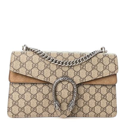Gucci GG Supreme Monogram Small Dionysus Shoulder Bag Taupe 1 of 13